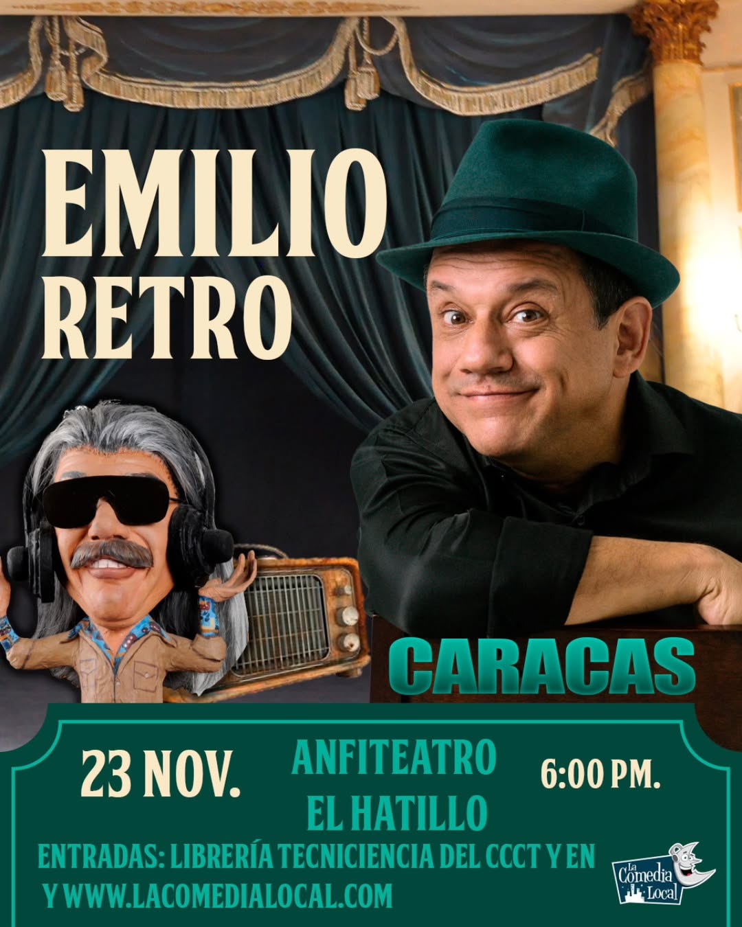 El humor venezolano se fortalece con Emilio Retro